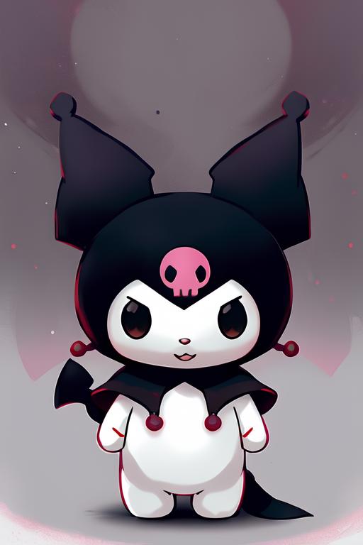 01302-1264827845-a plush toy of kuromi, illustration by Greg rutkowski, yoji shinkawa, 4k, digital art, concept art, trending on artstation.png